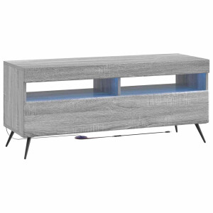 vidaXL LED tv-meubel Grijs Sonoma Bewerkt hout