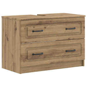 vidaXL Badkamer wastafelkast UTRECHT Artisanaal eiken 82 x 41 x 56 cm