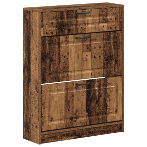 vidaXL Schoenenkast UTRECHT 78 x 24 x 100 cm Bewerkt hout Oud hout