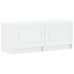 vidaXL Tv-meubel Wit Bewerkt hout