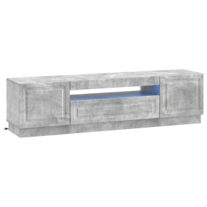 vidaXL LED tv-meubel Betongrijs Bewerkt hout
