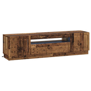 vidaXL LED tv-meubel Oud hout Bewerkt hout