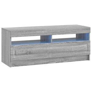vidaXL LED tv-meubel Grijs Sonoma Bewerkt hout
