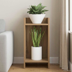 vidaXL Plantenstandaard Artisan Eik 30 x 30 x 60 cm Geconstrueerd hout