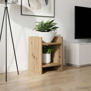 vidaXL Plantenstandaard Artisan Eik 30 x 30 x 40 cm Geconstrueerd hout