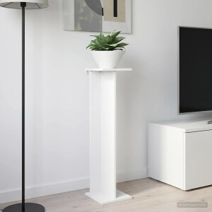 vidaXL Plantenstandaard Wit 25 x 25,5 x 100,5 cm Geconstrueerd hout