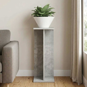 vidaXL Plantenstandaard Beton Grijs 25 x 25,5 x 60,5 cm