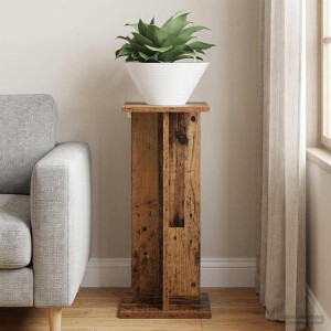 vidaXL Plantenstandaard Oudhout 25 x 25,5 x 60,5 cm Geconstrueerd hout