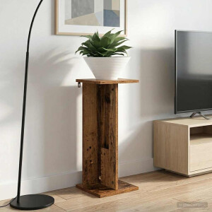 vidaXL Plantenstandaard 2 pcs Oudhout 25 x 25,5 x 60,5 cm