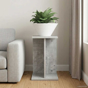 vidaXL Plantenstandaard Beton Grijs 25 x 25,5 x 40,5 cm
