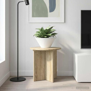 vidaXL Plantenstandaard 2 pcs Sonoma Eiken 40 x 40 x 40 cm