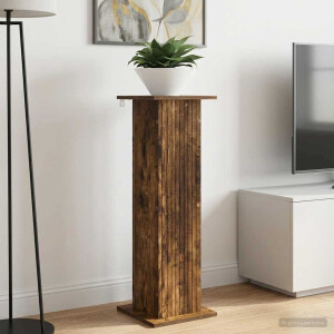 vidaXL Plantenstandaard 2 pcs Gerookt eiken 30,5 x 30 x 100,5 cm