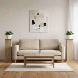 vidaXL Plantenstandaard 2 pcs Sonoma Eiken 30,5 x 30 x 80,5 cm