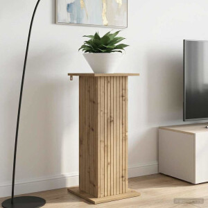 vidaXL Plantenstandaard Artisanaal eiken 30,5 x 30 x 80,5 cm
