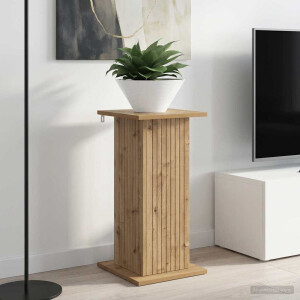 vidaXL Plantenstandaard Artisanaal eiken 30,5 x 30 x 60,5 cm