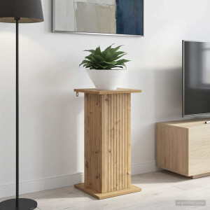vidaXL Plantenstandaard 2 pcs Artisanaal eiken 30,5 x 30 x 60,5 cm