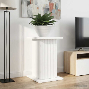 vidaXL Plantenstandaard 2 pcs Wit 30,5 x 30 x 43 cm Bewerkt hout