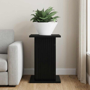 vidaXL Plantenstandaard Zwart 30,5 x 30 x 43 cm Bewerkt hout