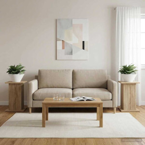 vidaXL Plantenstandaard 2 pcs Sonoma Eiken 30,5 x 30 x 43 cm
