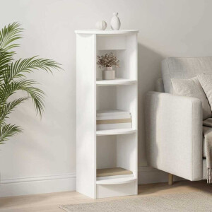 vidaXL Bijzetkast Wit 40 x 40 x 100 cm Geconstrueerd hout