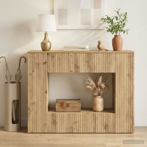 vidaXL Wandtafel Artisan Eik 101 x 29 x 74 cm Geconstrueerd hout