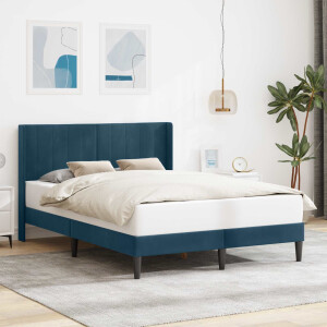 vidaXL Bedframe met hoofdeinde Blauw 160 x 200 cm Fluweel