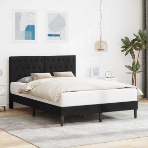 vidaXL Bedframe met hoofdeinde Zwart 120 x 200 cm Fluweel