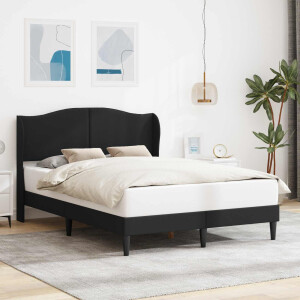 vidaXL Bedframe met hoofdeinde Zwart 160 x 200 cm Kunstleer