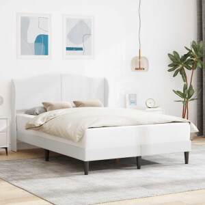 vidaXL Bedframe met hoofdeinde Wit 160 x 200 cm Kunstleer
