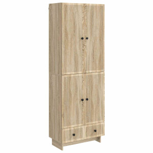 vidaXL Kastenset 2 pcs Sonoma Eiken 66 x 34,5 x 95 cm Bewerkt hout