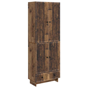 vidaXL Kastenset 2 pcs Oud hout 66 x 34,5 x 95 cm Bewerkt hout