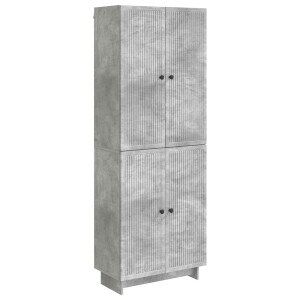 vidaXL Kastenset 2 pcs Betongrijs 66 x 34,5 x 90 cm Bewerkt hout