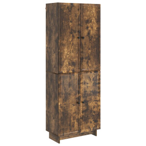 vidaXL Kastenset 2 pcs Gerookt eiken 66 x 34,5 x 90 cm Bewerkt hout
