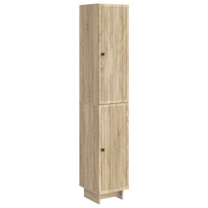 vidaXL Kastenset 2 pcs Sonoma Eiken 34,5 x 33 x 90 cm Bewerkt hout