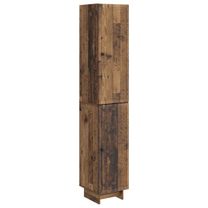 vidaXL Kastenset 2 pcs Oud hout 34,5 x 33 x 90 cm Bewerkt hout