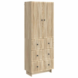 vidaXL Kastenset 2 pcs 66 x 34,5 x 90 cm Bewerkt hout