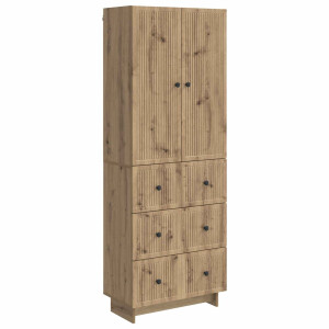 vidaXL Kastenset 2 pcs 66 x 34,5 x 90 cm Bewerkt hout