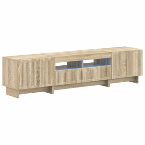 vidaXL 5-delige LED TV-kast Sonoma Eiken Bewerkt hout