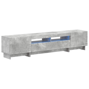 vidaXL 5-delige LED TV-kast Betongrijs Bewerkt hout