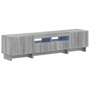 vidaXL 5-delige LED TV-kast Grijs Sonoma Bewerkt hout