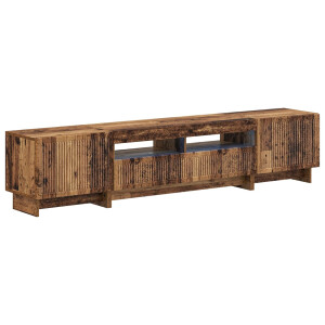 vidaXL 5-delige LED TV-kast Oud hout Bewerkt hout