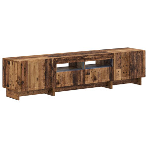 vidaXL 5-delige LED TV-kast Oud hout Bewerkt hout