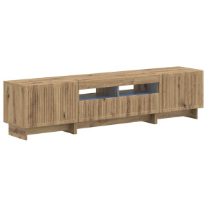 vidaXL 5-delige LED TV-kast Artisanaal eiken Bewerkt hout