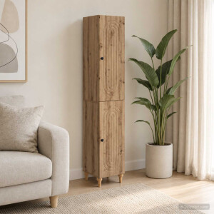 vidaXL Kastenset 2 st Artisanaal eiken Bewerkt hout