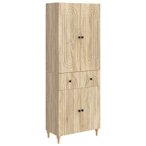 vidaXL Kastenset 2 pcs 66 x 34,5 x 90 cm Bewerkt hout