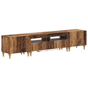vidaXL 3-delige LED TV-kast Oud hout Bewerkt hout