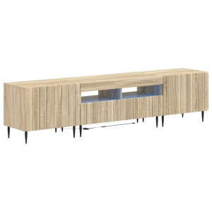 vidaXL 5-delige LED TV-kast Sonoma Eiken Bewerkt hout
