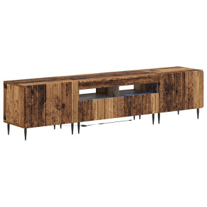 vidaXL 5-delige LED TV-kast Oud hout Bewerkt hout
