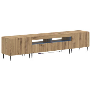 vidaXL 5-delige LED TV-kast Artisanaal eiken Bewerkt hout
