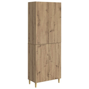 vidaXL Kastenset 2 pcs Artisanaal eiken 66 x 34,5 x 90 cm Bewerkt hout